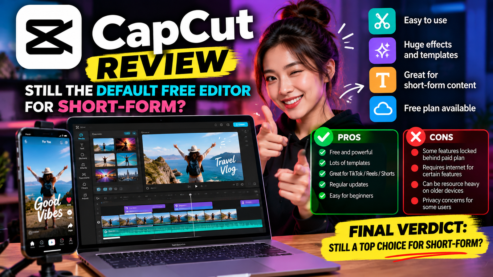 CapCut review: still the default free editor for short-form?