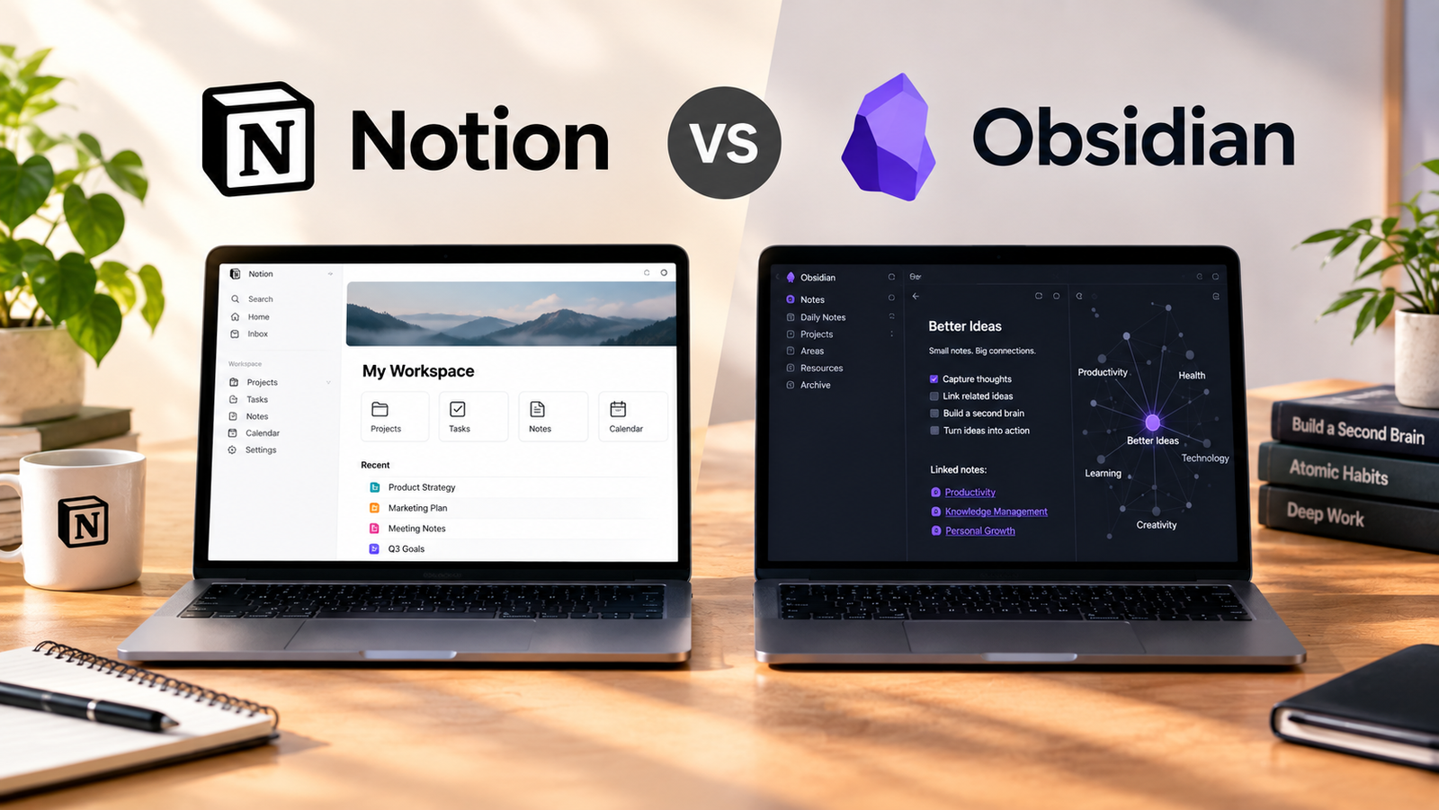 Notion vs Obsidian: which note system survives contact with real work