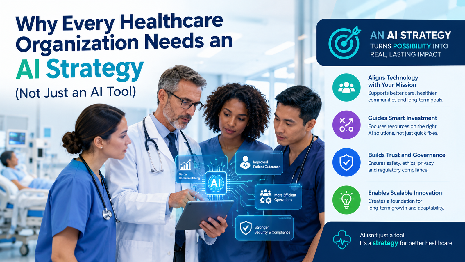 Why Every Healthcare Organization Needs an AI Strategy (Not Just an AI Tool)